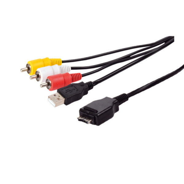 Cable de conexi&oacute;n USB / AV para SONY Cyber Shot (USB 2.0 3xRCA a Sony Cyber Shot) 1,5m