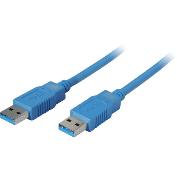 Cable USB conector tipo A macho a hembra 3.0 azul 0,5m