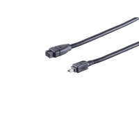 Cable FireWire IEEE 1394B 9-pin a 1394A 4-pin 1m