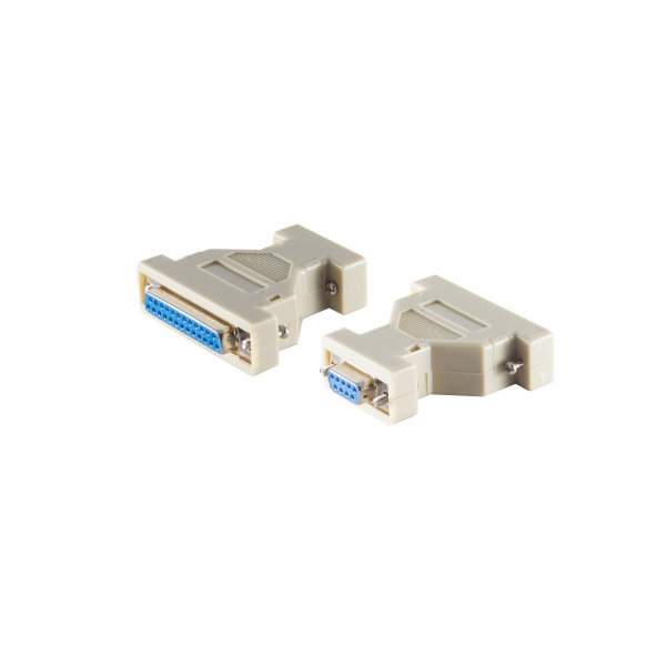 Conector SUB D 9 pines hembra a 25 pines hembra