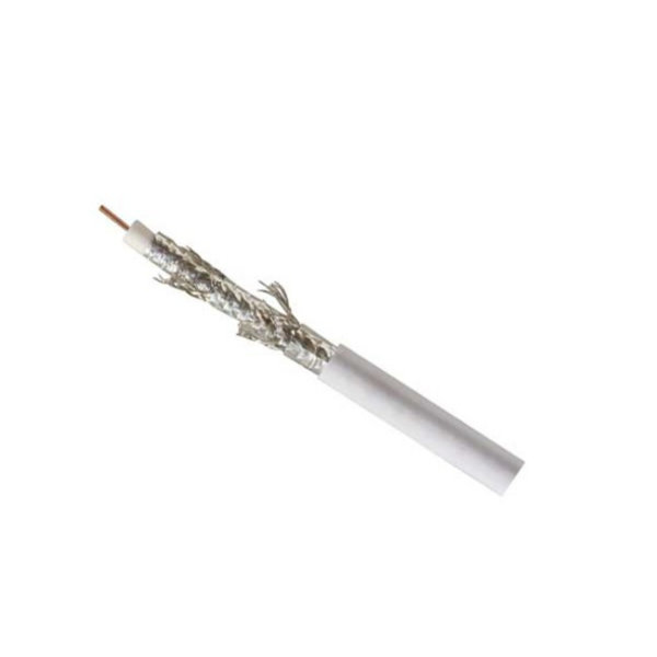 Cable coaxial SAT 1,1 / 5,0 blindado quintuple bobina de pl&aacute;stico DIGITAL  CCS &gt; 125 dB 100m