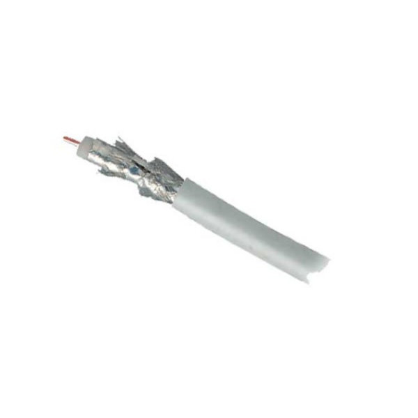 Cable coaxial SAT 11/50 blindaje quadruple aluminio bobina de pl&aacute;stico DIGITAL CU &gt; 110 dB 100m