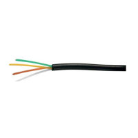 Cable de 4 hilos redondo negro 100m