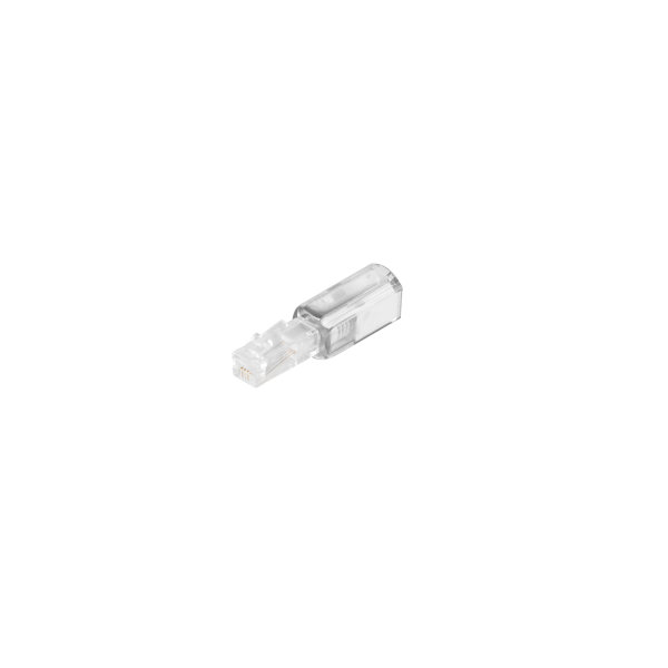 Desenredador para el cable del auricular del tel&eacute;fono-Twist-Stop dise&ntilde;o fino blanco transparente