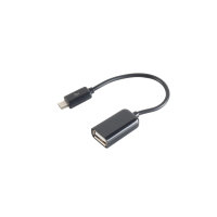 Cargador USB micro B macho a USB A hembra 0,1m