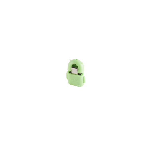 Cargador USB micro B macho a USB A hembra 2.0 verde