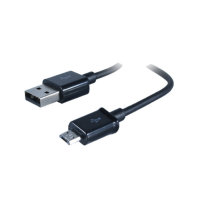 Cable cargador USB A a USB micro B para Samsung negro 1m
