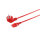 Cable de alimentaci&oacute;n enchufe de seguridad 90&deg; a C13 hembra VDE rojo 3m
