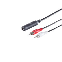 Cable Jack/ RCA - Conector 6,3mm jack hembra a 2...